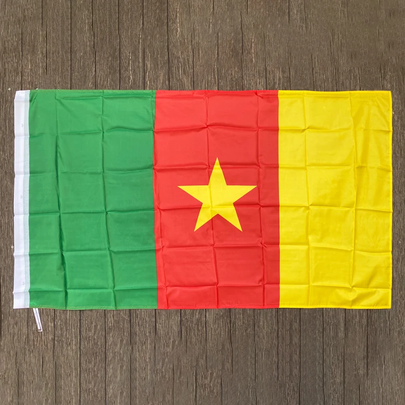 Бесплатная доставка, флаг Камеруна xvggdg 90x150 см, баннер, подвесные государственные флаги Камеруна, баннер