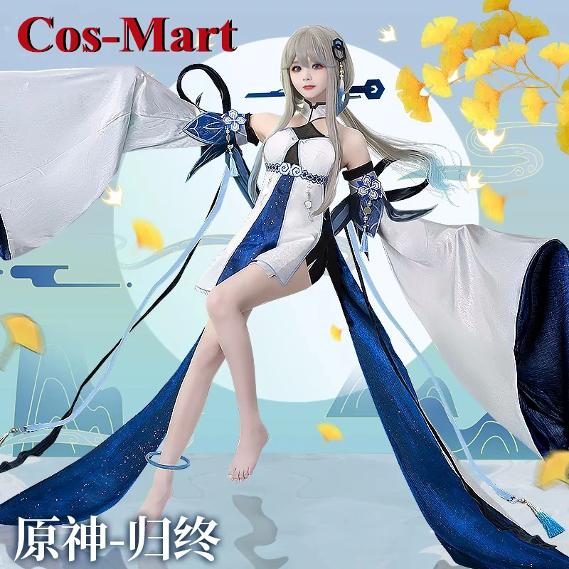

Cos-Mart Hot Game Genshin Impact Guizhong Cosplay Costume Gorgrous Sweet Uniform Dress Activity Party Role Play Clothing