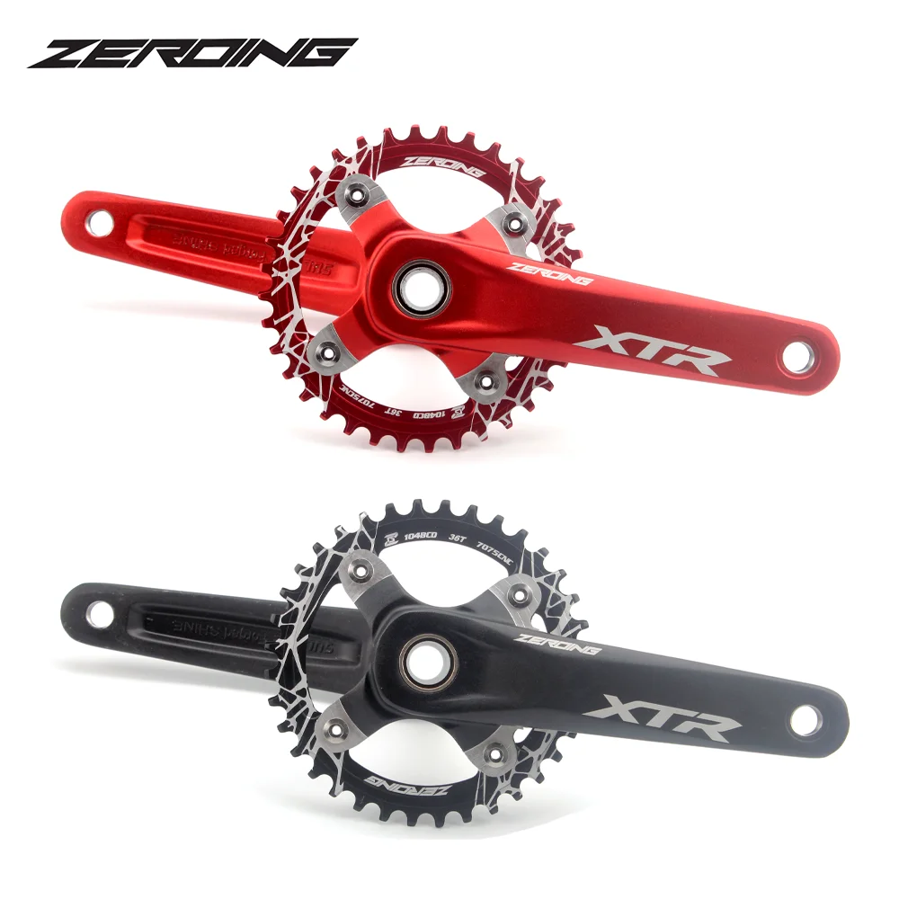 Велосипедная коленчатая звезда ZEROING 104BCD из алюминиевого сплава с нижним