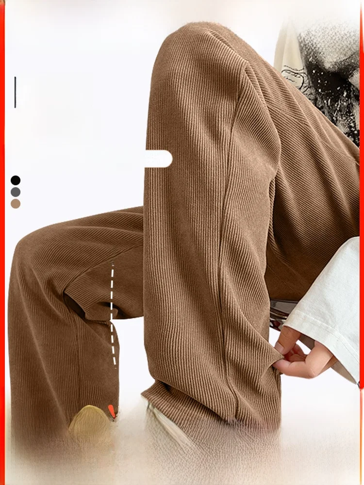 Warrior Men's Casual Pants Spring 2025 New Chenille Trousers Boys American Fashion Sweat pants Straight K |