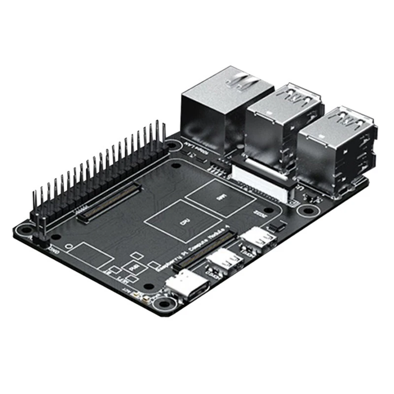 1 Шт. Плата адаптера CM4 к Pi4b для Raspberry Pi Core Board Черная печатная плата + Металл