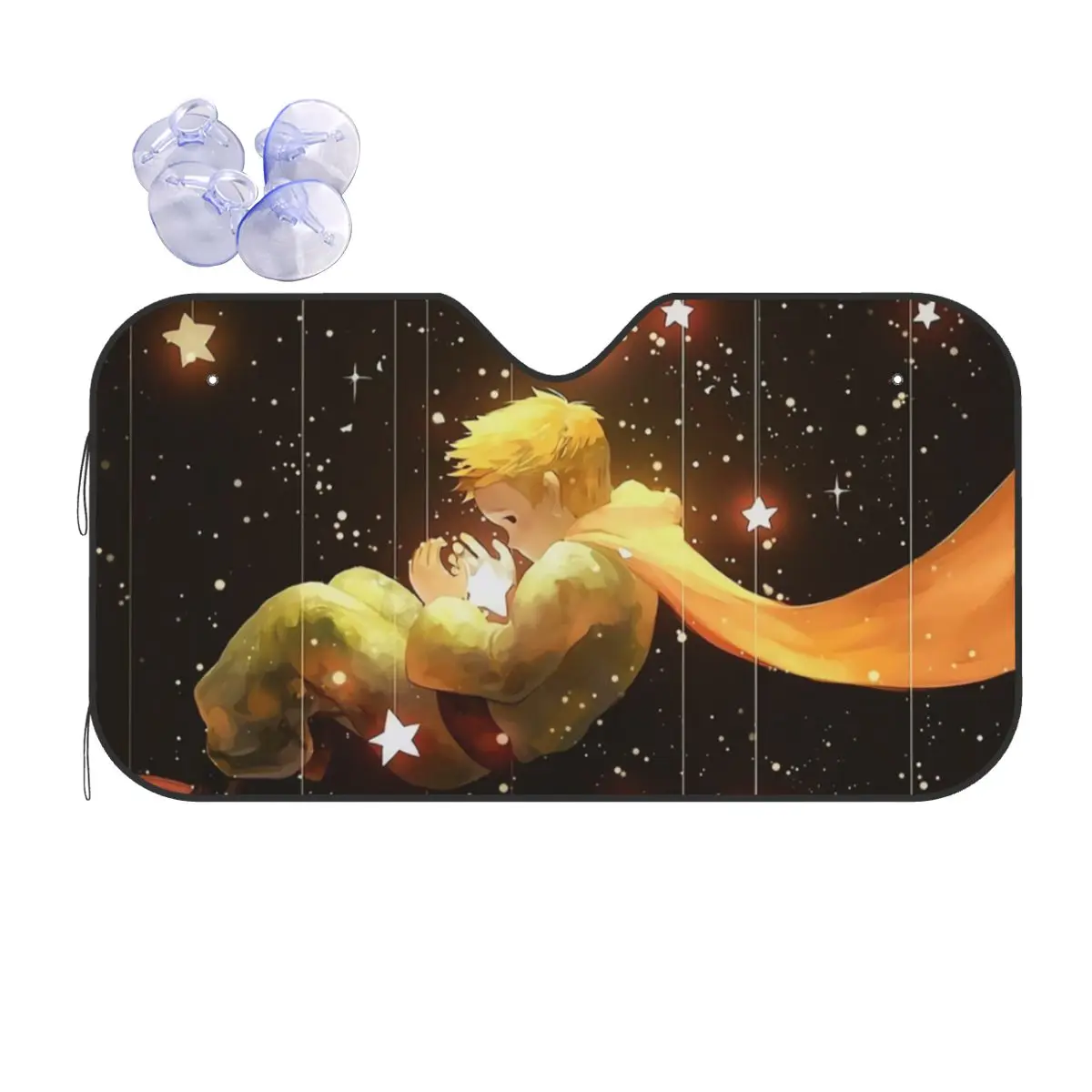 

The Little Prince Sunshade Windscreen Fox Galaxy Universal Car Front Window Visor 70x130cm Car Sunshade Car-covers