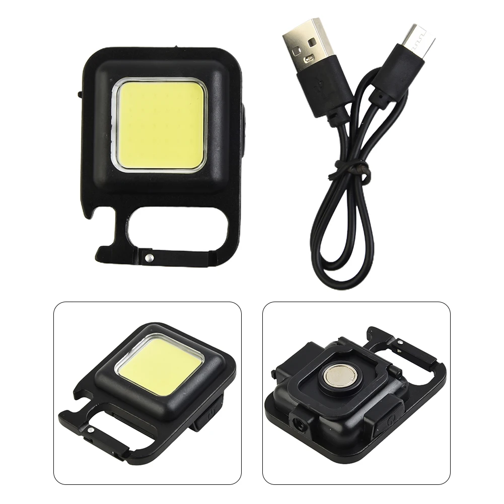 

Rechargeable Light Keychain 200/500mA Portable Highlight COB Inspection Light For Outdoor Camping Portable Work Light