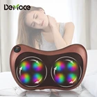 Электрический шиацу разминающий массажер для шеи, Массажная подушка для спины и тела, домашний автомобильный массажер двойного назначения для расслабления тела, облегчение боли