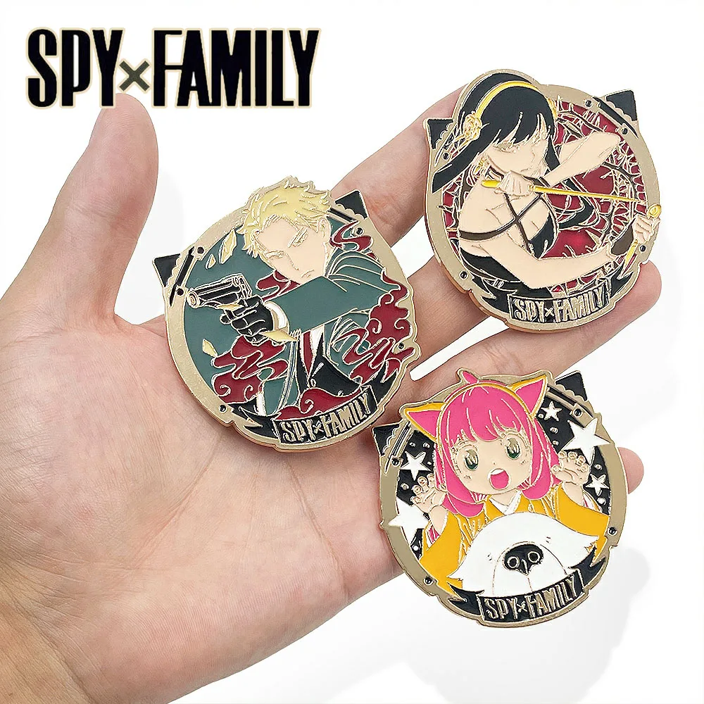 

New SPY×FAMILY Brooch Cartoon Character Anya Loid Yor Forger Cosplay Pin For Women Men Lapel Accessories Anime Fans Gift Pin