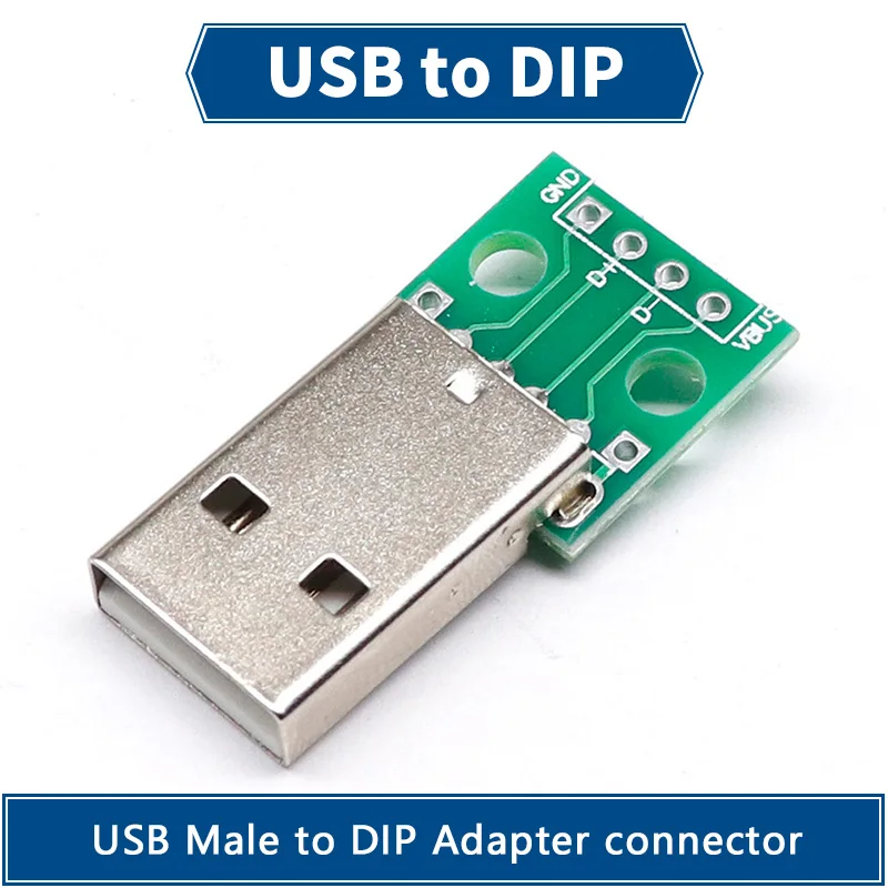 10 шт. адаптер USB типа папа | Электронные компоненты и принадлежности