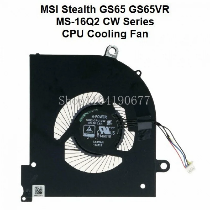 Новый вентилятор охлаждения процессора ноутбука серии MSI Stealth GS65 GS65VR MS-16Q2 CW