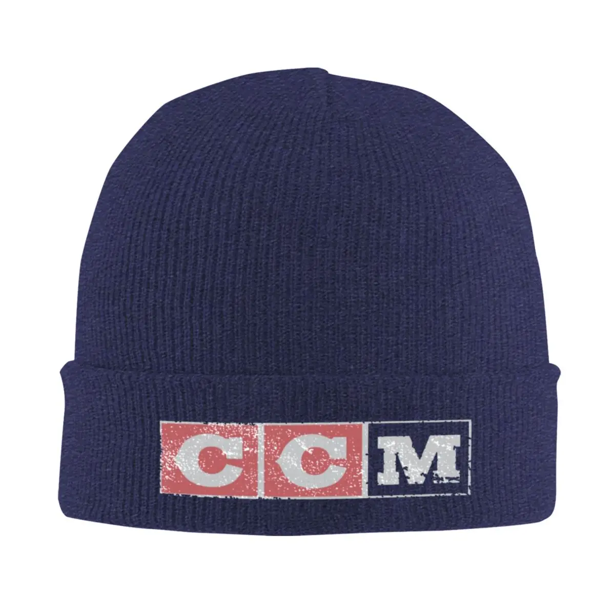 CCM Ретро Хоккей с логотипом Теплая вязаная шапка Модная шапка-капот Осень-зима