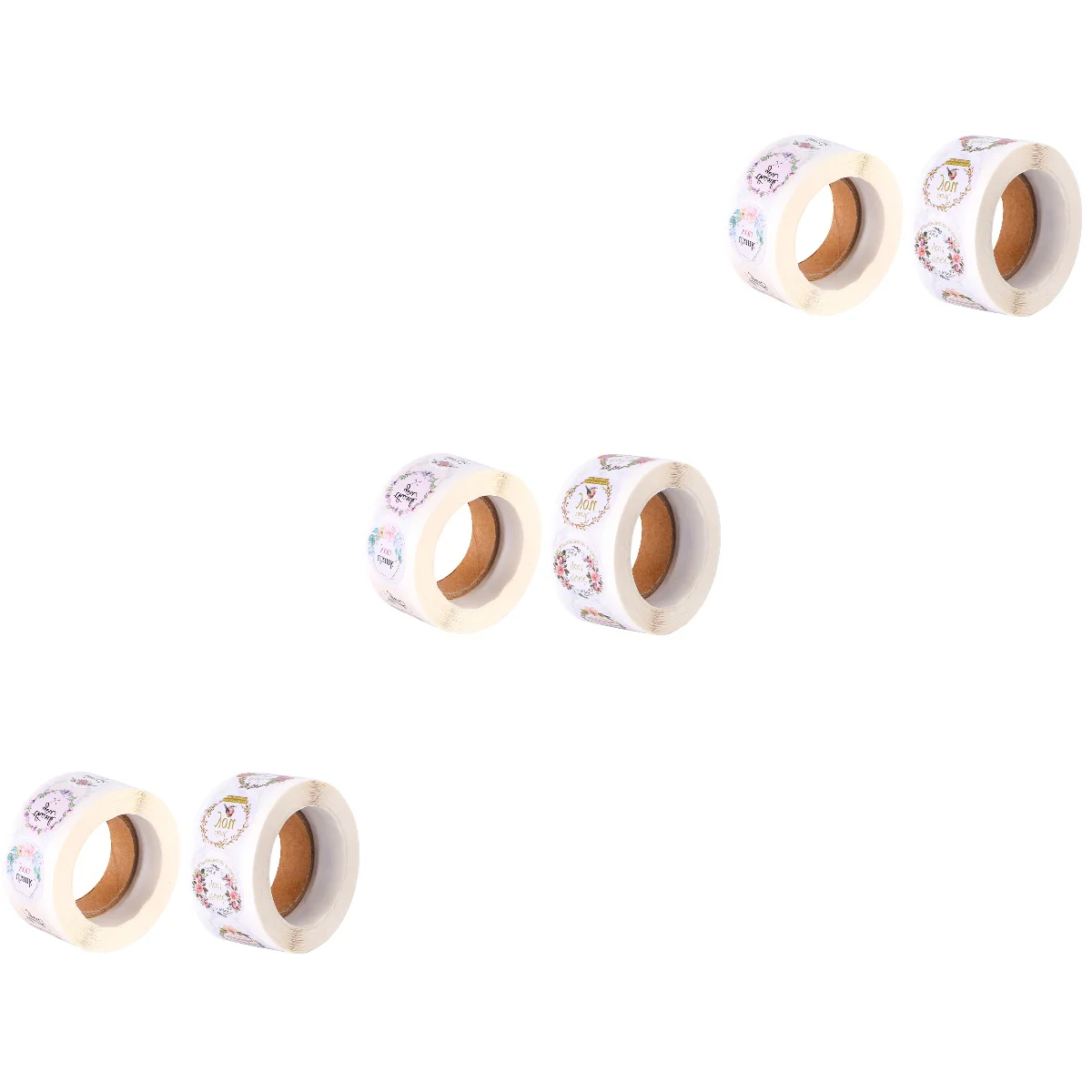 

6 Rolls Thank You Gift Sealing Sticker Label Sticker Decals for Decor Use