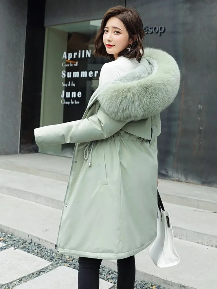 2022 New Winter Jacket Women Cotton Coat Female Thick Warm Casual Parka Winter Clothes Big Parkas Hooded Overcoat Mujer coat