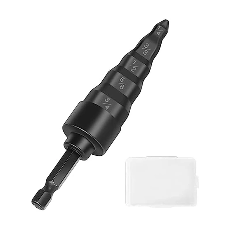 

5-In-1 Air Conditioner Copper Pipe Expander Swaging Drill Bit Set Black Expander Soft Copper Tubing Tool