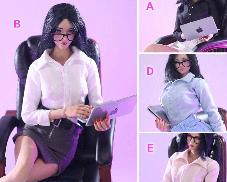 

Модель рубашки с длинным рукавом в масштабе 1/6