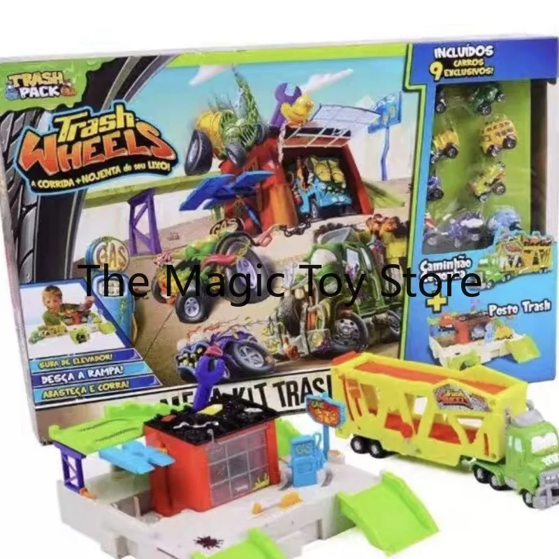 Фото Оригинальный коллекционный игровой набор The Grossery Gang Burger Shop Track Monster Mini Vehicle с фигуркой и моделью для настольного декора №2