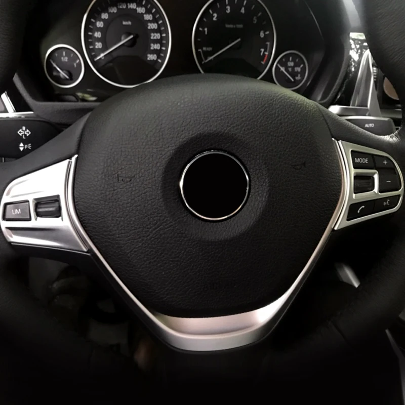 

Carbon Fiber Texture Car Steering Wheel Panel Switch Button Cover Sticker Trim For BMW 3 Series 3GT F30 F34 2016 2017 2018