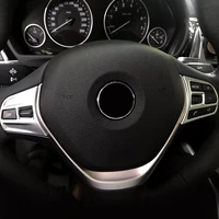 carbon fiber texture car steering wheel panel switch button cover sticker trim for bmw 3 series 3gt f30 f34 2016 2017 2018