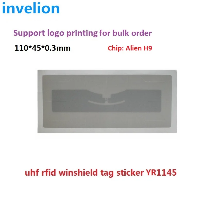 

С принтом TID, устойчивый к ультрафиолетовому излучению дизайн, UHF, автомобильное ветровое стекло, анти-отрывной стикер, пассивный клей, RFID-метка для парковки автомобиля