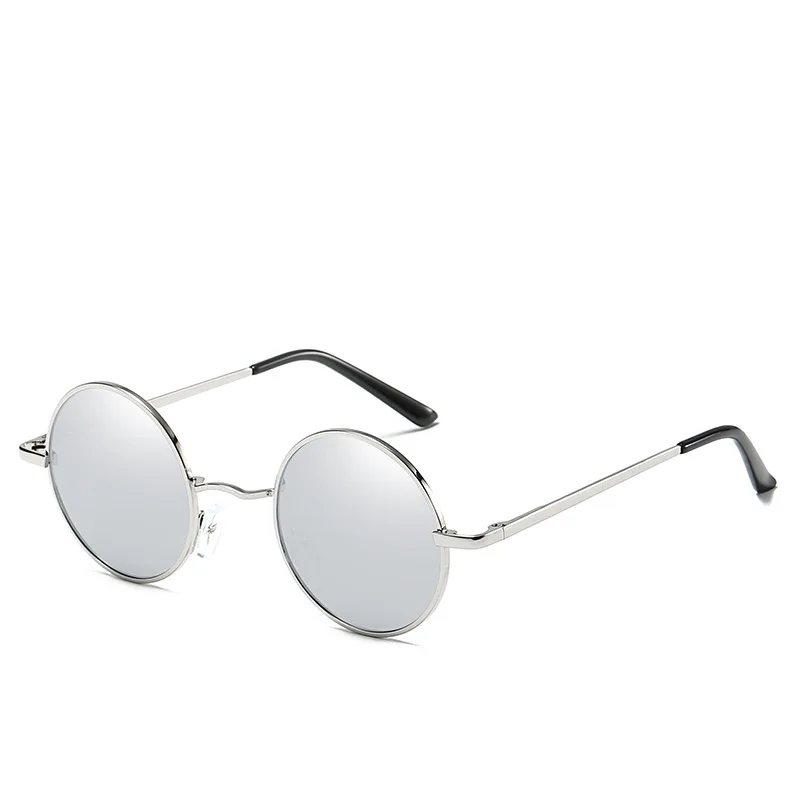 VCKA Men Myopia Sunglasses Women Retro Punk Style Round Metal Frame Sun Glasses Fashion Prescription Eyewear -0.5 to -6.0