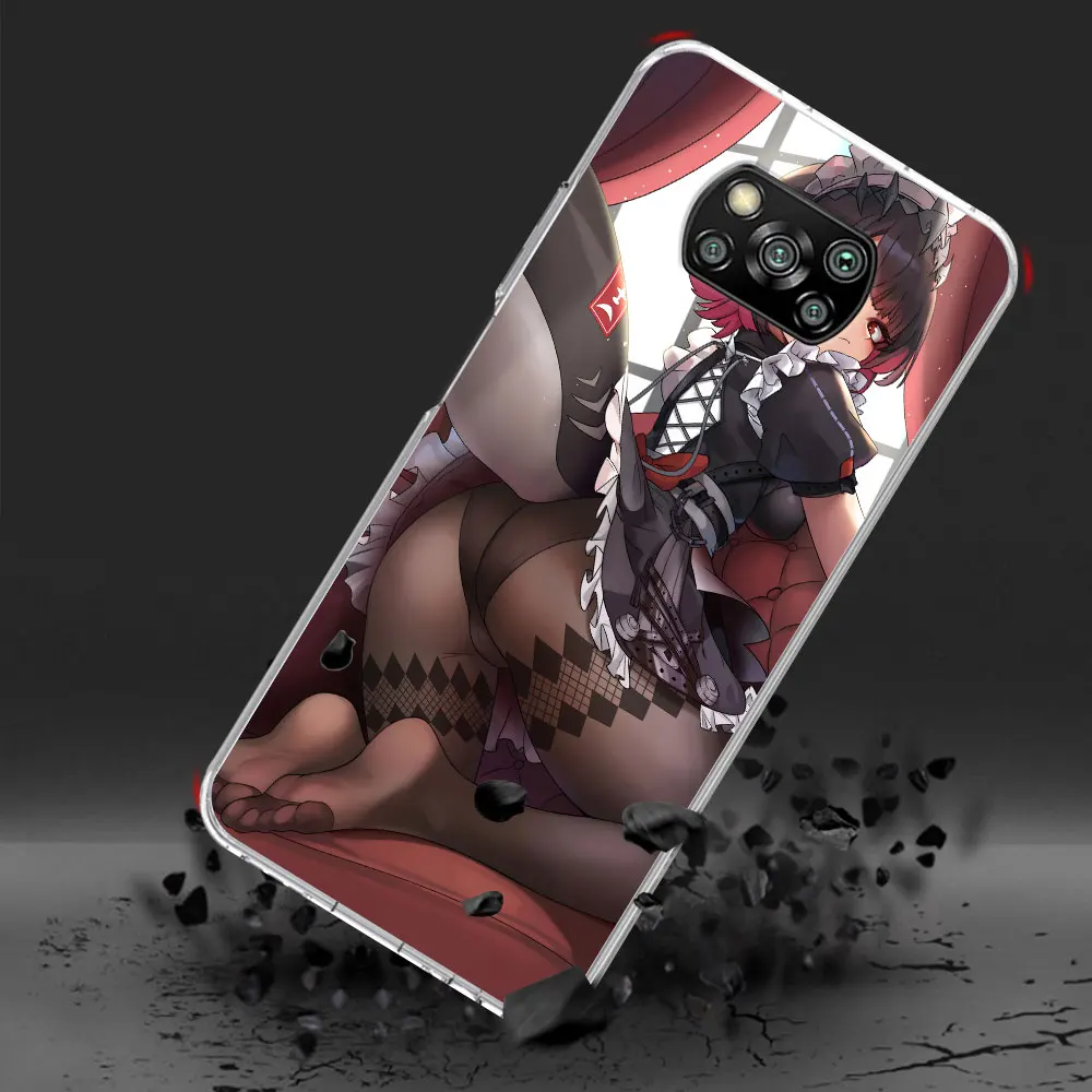 Чехол ZZZ Ellen Joe Zenless Zone Zero для Xiaomi Poco X6 X4 F4 X3 X5 F5 M5s F1 F3 M3 F2 M4 Pro M5 прозрачный чехол