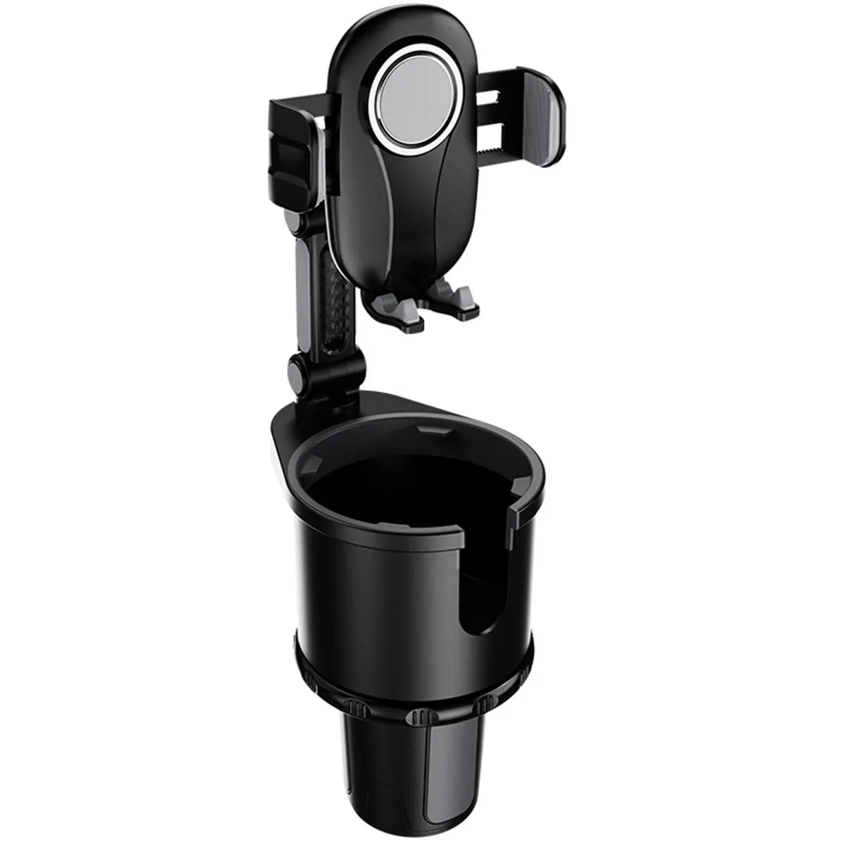 

New Car Cup Holder with Car Phone Holder 2-In-1 Car Cup Stand & Cell Phone Car Cradles Stand 360° Rotating Adjustable Car Water