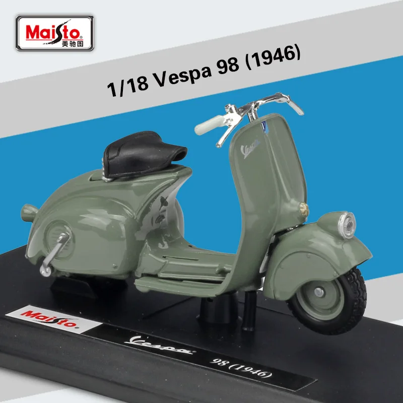 

Welly 1:18 1946 Vespa 98 High Simulator Motorcycle Bike Scooter Motorbike Diecast Alloy Metal Model B206