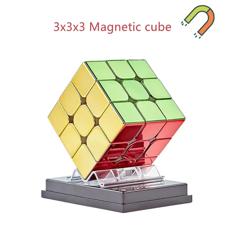 Cyclone Boy, гальванический куб, магнитный 3x3 Magic Cube, профессиональный магнитный скоростной куб, кубик Рубика, головоломка, игрушки для детей Cyclone Boy Electroplating Process Magnetic cube