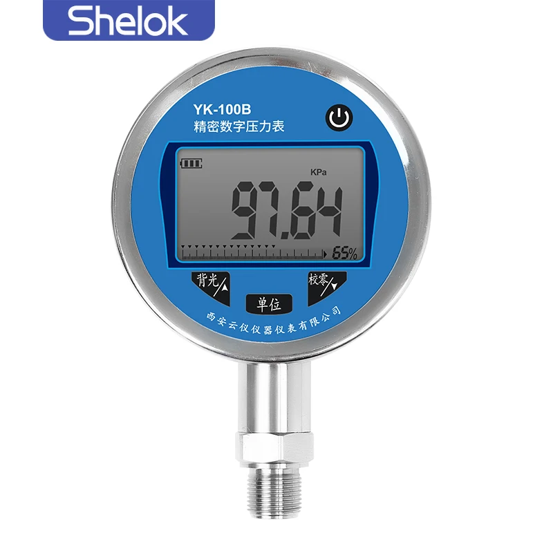 Фото Цифровой манометр Shelok Industry 2026 для измерения парового давления, гидравлический, 10 бар №2