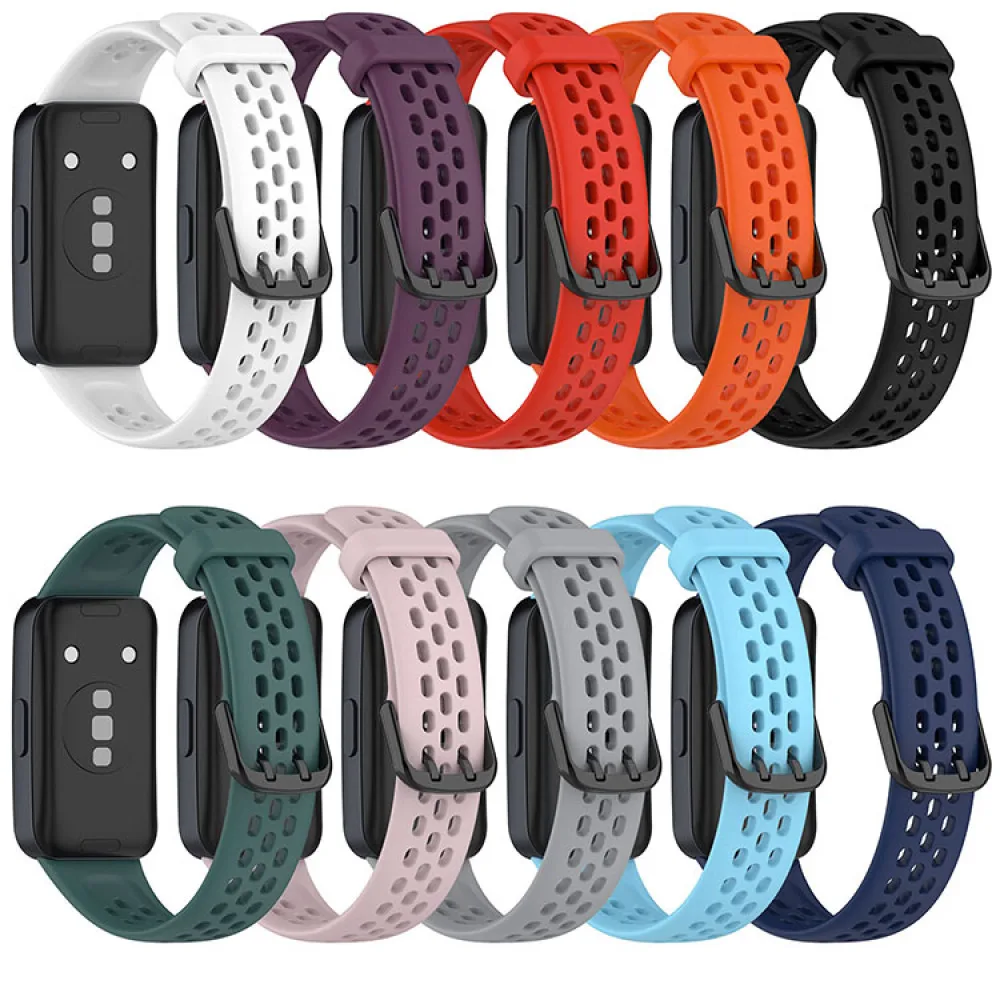

Дышащий силиконовый ремешок для часов Huawei Band8, аксессуары для часов