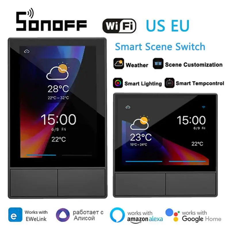 SONOFF NSPanel умный сенсорный настенный выключатель ЕС/США WiFi переключатель EWeLink