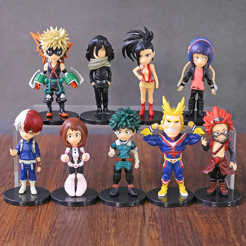 Моя геройская Академия Izuku Katsuki Shoto All May Ochaco Kyoka Yaoyorozu Eijiro Коллекционные Фигурки
