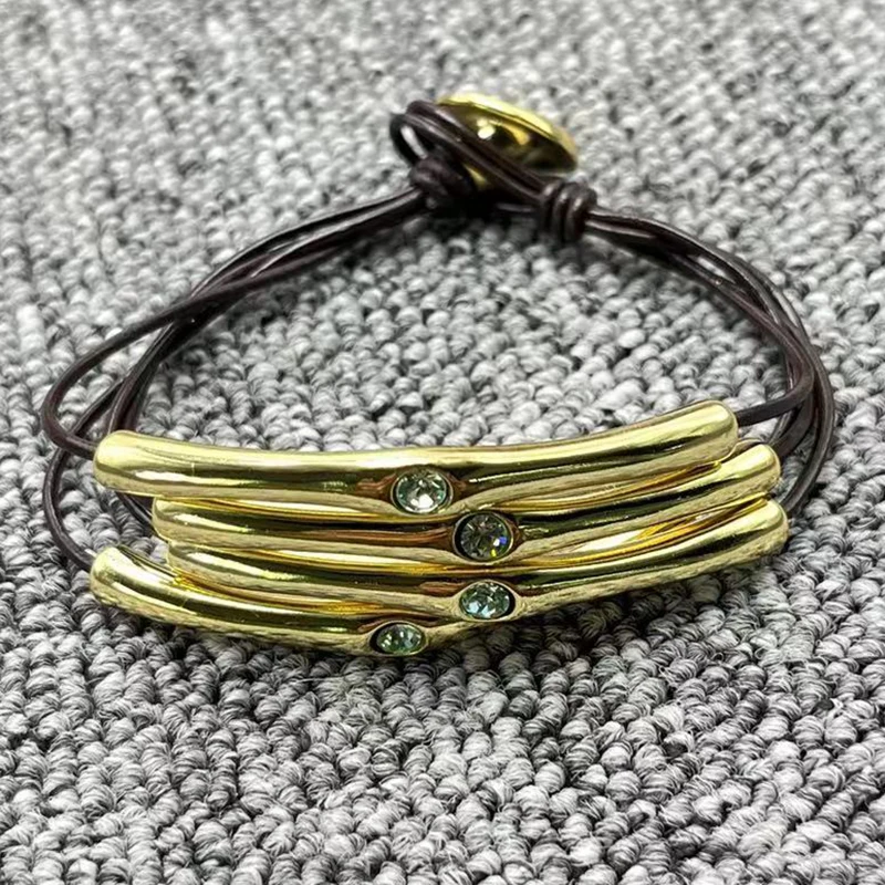 

Hotselling high-quality European and American original fashion plated 925 silver four row bracelet exquisite women jewelry gifts