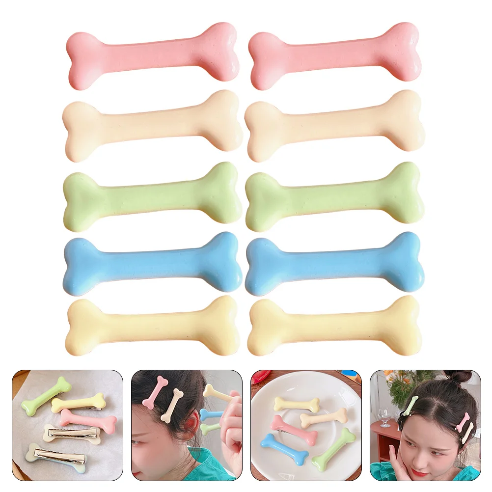 

10Pcs Students Hair Clips Girls Hair Accessories Costume Ornament for Decor