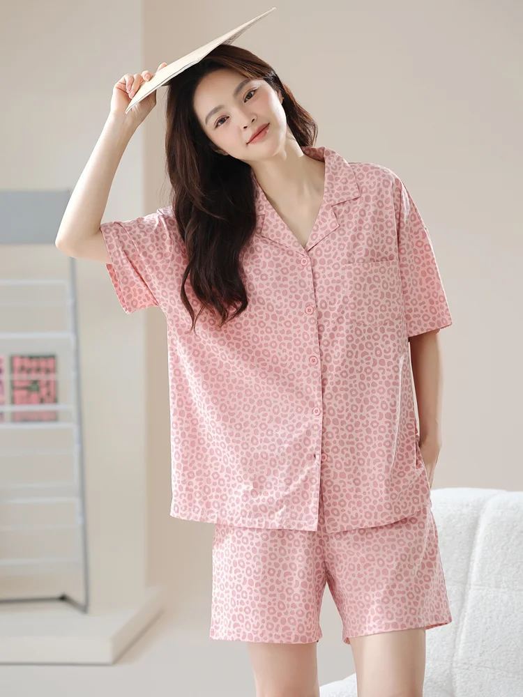Пижама Qiyu 7A из антибактериального чистого хлопка женские летние шорты с коротким