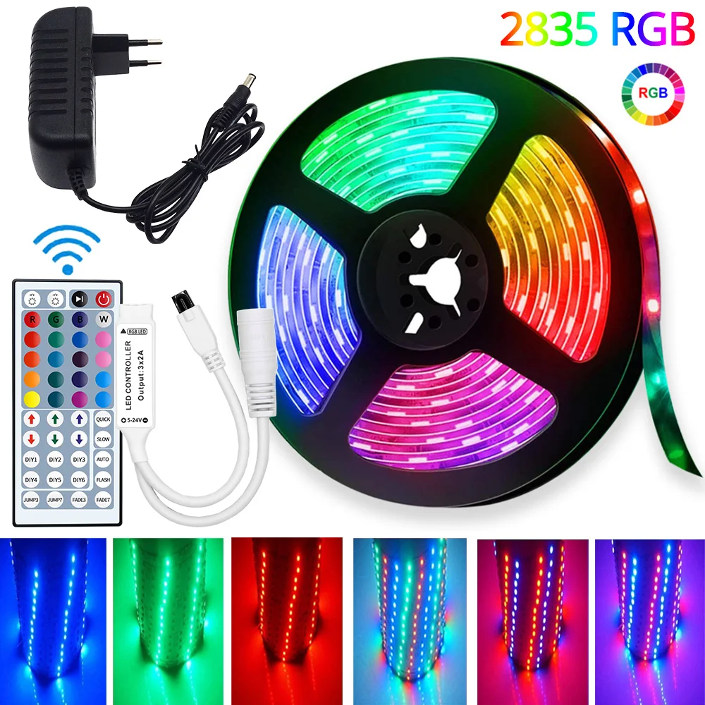 

Ленсветильник светодиодная Гибкая RGB SMD 5050, 20 к, 12 в пост. Тока, 44 к