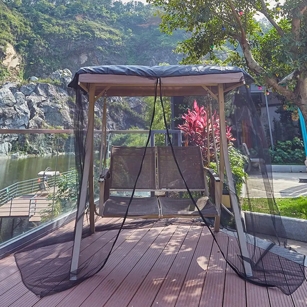

Outdoor Mosquito Net for Porch Outdoor Swing Chair Mosquito Netting Easy Installation Waterproof Top Zipper Opening for Garden
