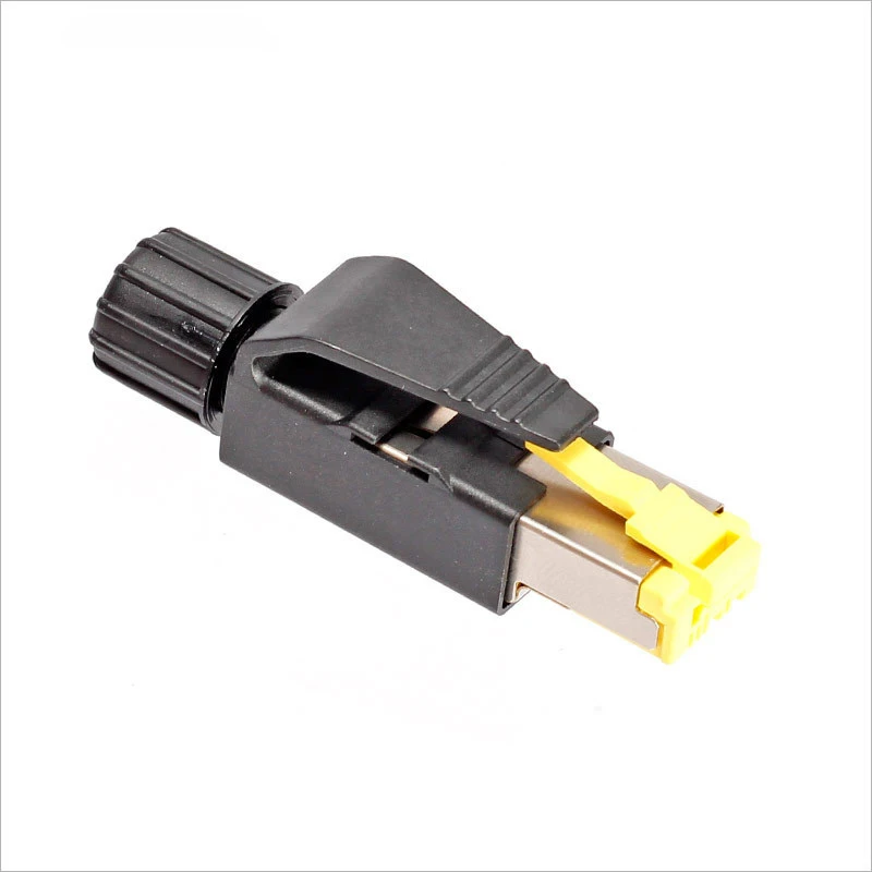 

10pcs 4pin RJ45 Connector Cat6 Cat5 Industrial Ethernet Profinet / Ethercat Agreement RJ45 Wire Pin onnector