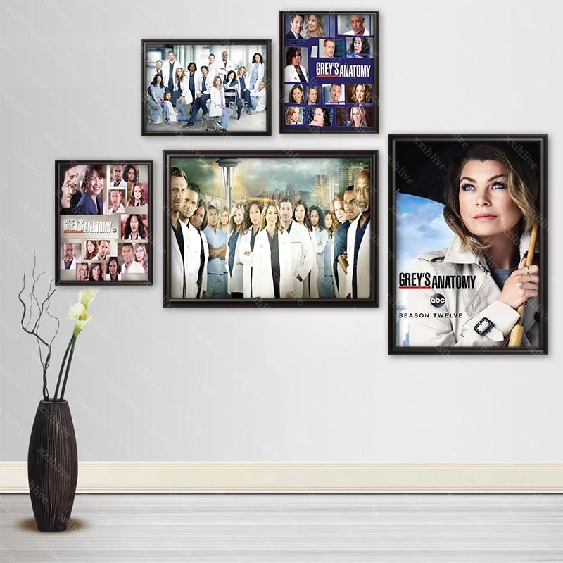 Телевизионные постеры с анатомией Грея настенный художественный декор картина