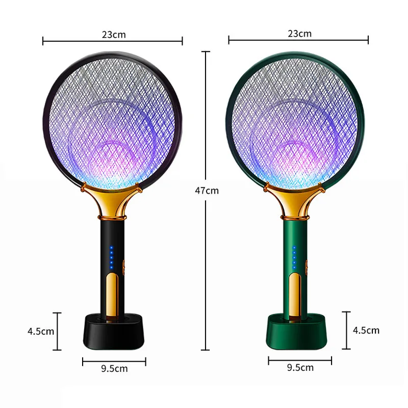 Электрическая летающая лопатка для убийства насекомых с УФ-светом, заряжаемая через USB, с светодиодной лампой, ловушкой для комаров, анти-насекомыми и уничтожителем насекомых.