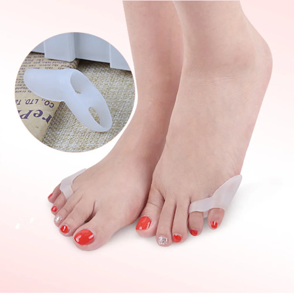 

2Pcs Pinky Toe Separator White Toe Separators Toe Spacers for Feet Toe Spacer Little Toe Separators Bunion