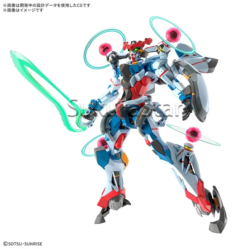 Фото В наличии: Набор для сборки модели Bandai HG 1/144 GQuuuuuuX Endymion Unit Awakened Gundam, коллекционная игрушка в стиле аниме-меха. №4