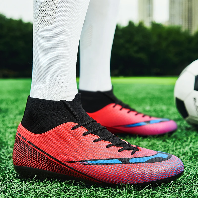 

Quality Soccer Shoes Cleats C.Ronaldo Durable Football Boots Lightweight Comfortable Futsal Sneakers Wholesale Chuteira Society