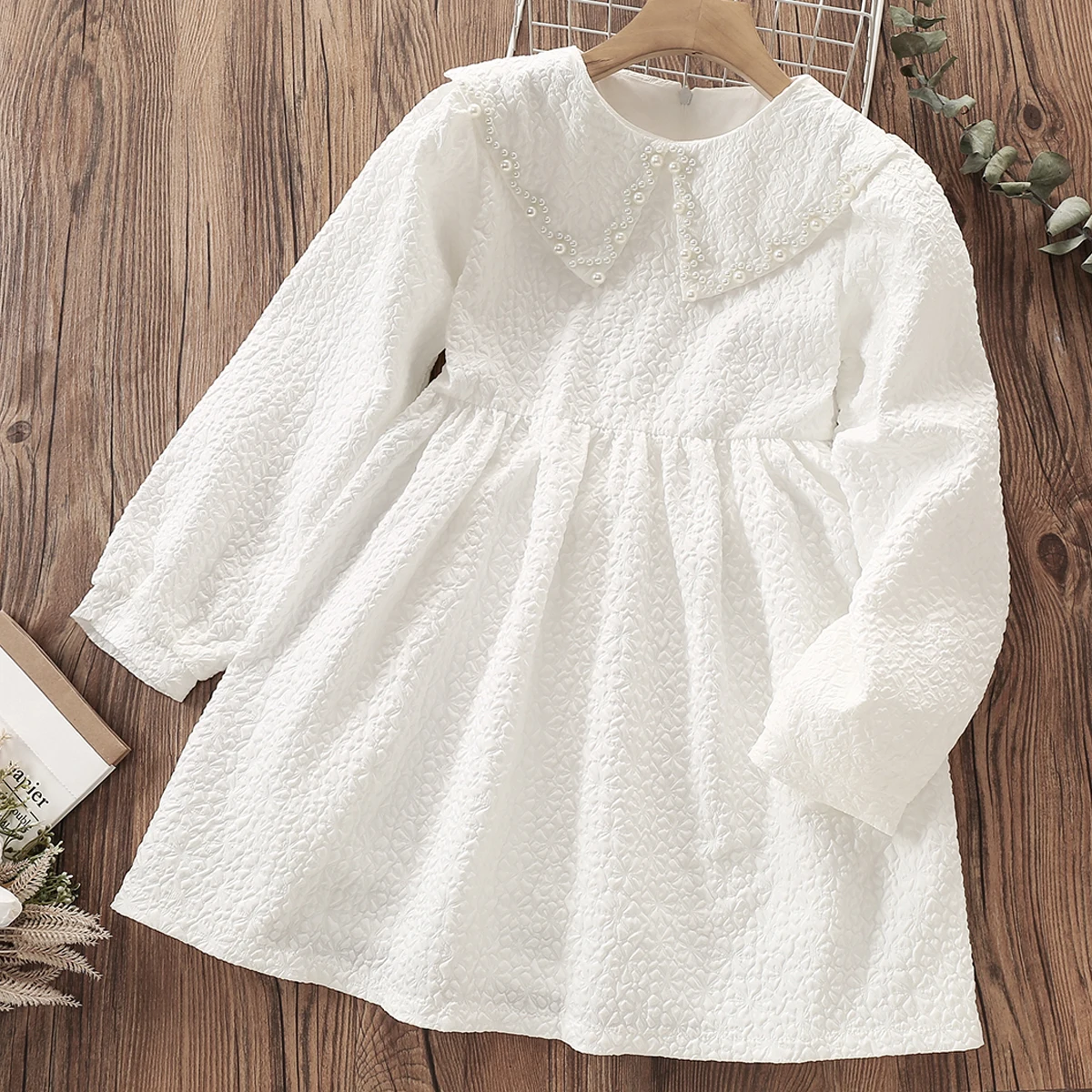 

White Elegant Party Dresses for Girls Dress Spring Kids Princess Costume Teenagers School Children Clothes Vestidos 6 8 10 Years