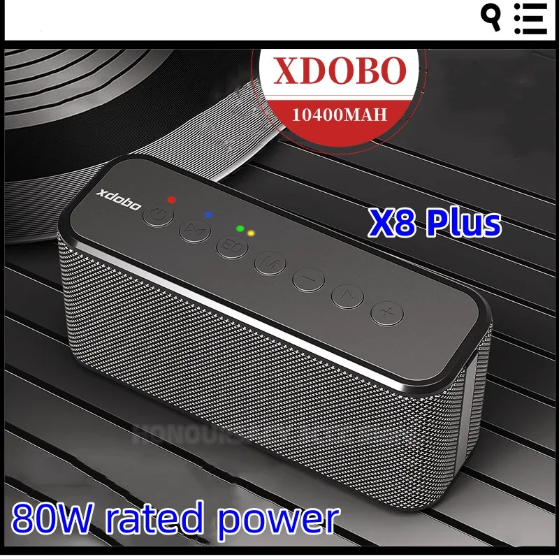 

XDOBO 80W Bluetooth Speaker TWS Subwoofer and Battery Capacity 10400mAh Four-core Power Bank Function for Computer Speakers