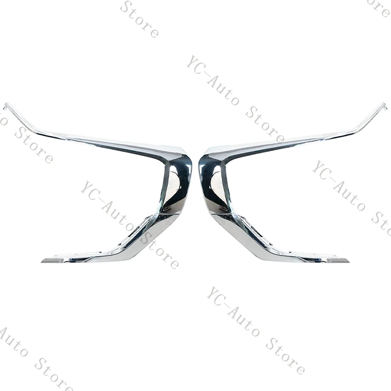 

Передний бампер автомобиля, хромированная накладка, молдинг, панель противотуманных фар, автомобильные аксессуары для Mitsubishi Outlander 2016 2017 2018 2019