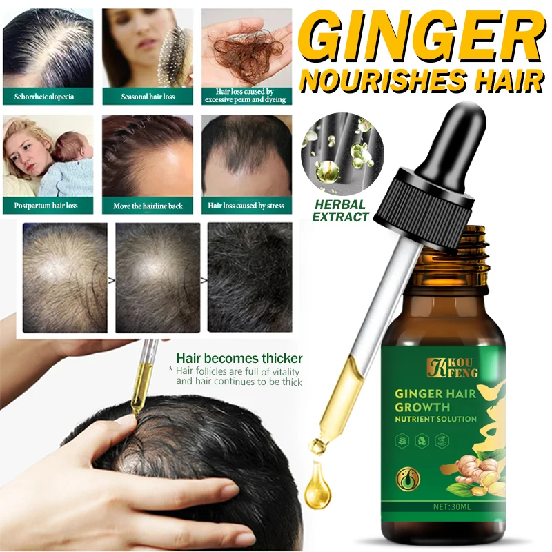 

Fast Hair Growth Oil Hair Regrowth Serum Hair Thinning Treatment Hair Growth Liquid Anti-Hair Loss for Women & Men