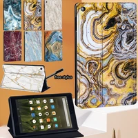marble series tablet case for fire 75th7th9thhd 8hd 10 pu leather stand cover for fire hd 8 plus 10th gen 2020