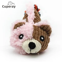 new funny pet dog toys cute bear shape chew squeaky toys plush chewing sound molar bite grinding animal shape for dogs supplies