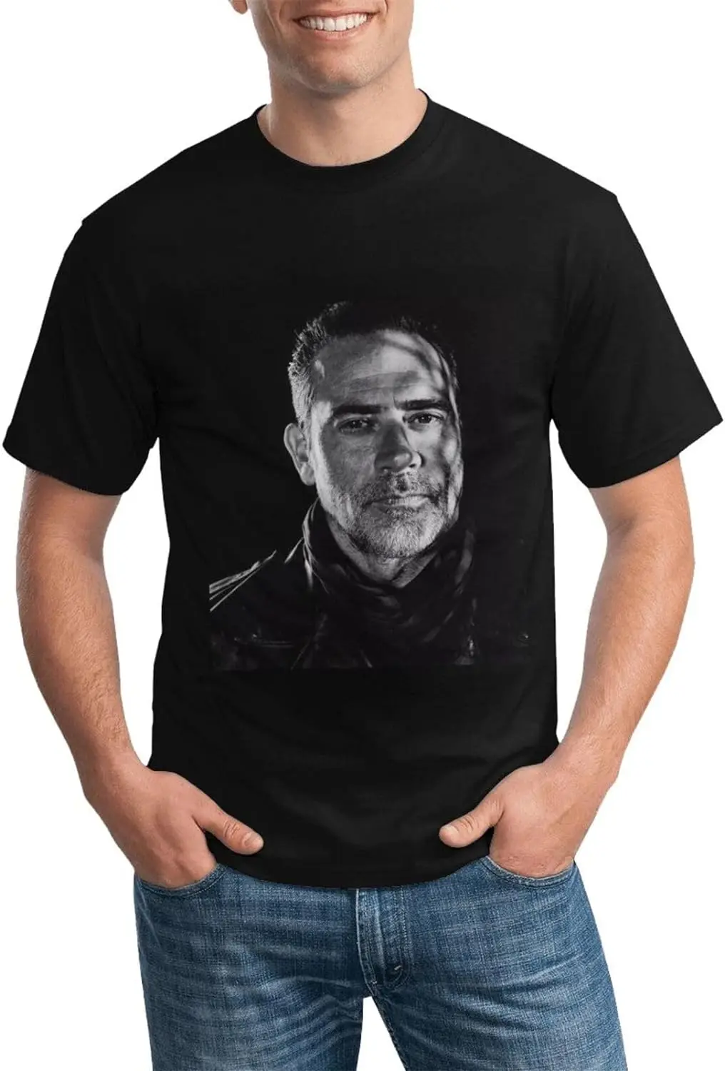 Футболка Jeffrey Dean Morgan с круглым вырезом Negan футболка короткими рукавами футболки