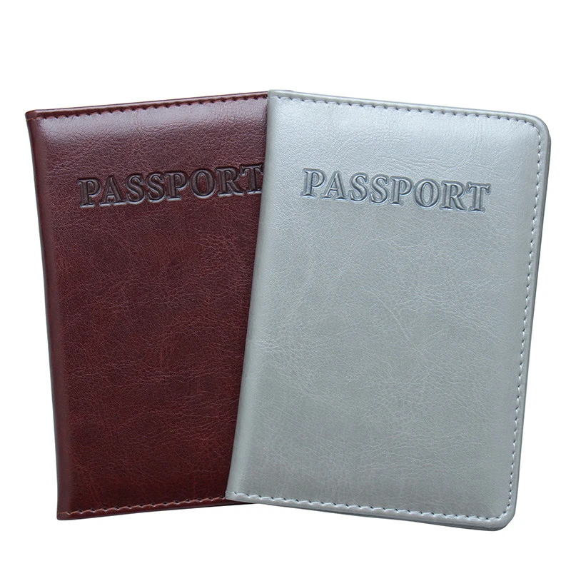 

English PU Leather Passport Covers High Quality Document Cover Travel Passport Holder ID Card Passport Holder Travel Acceessory