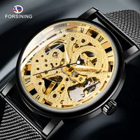 ultra thin mesh belt men mechanical wristwatches 30m waterproof classic%c2%a0fashion skeleton automatic watch male gifts reloj hombre