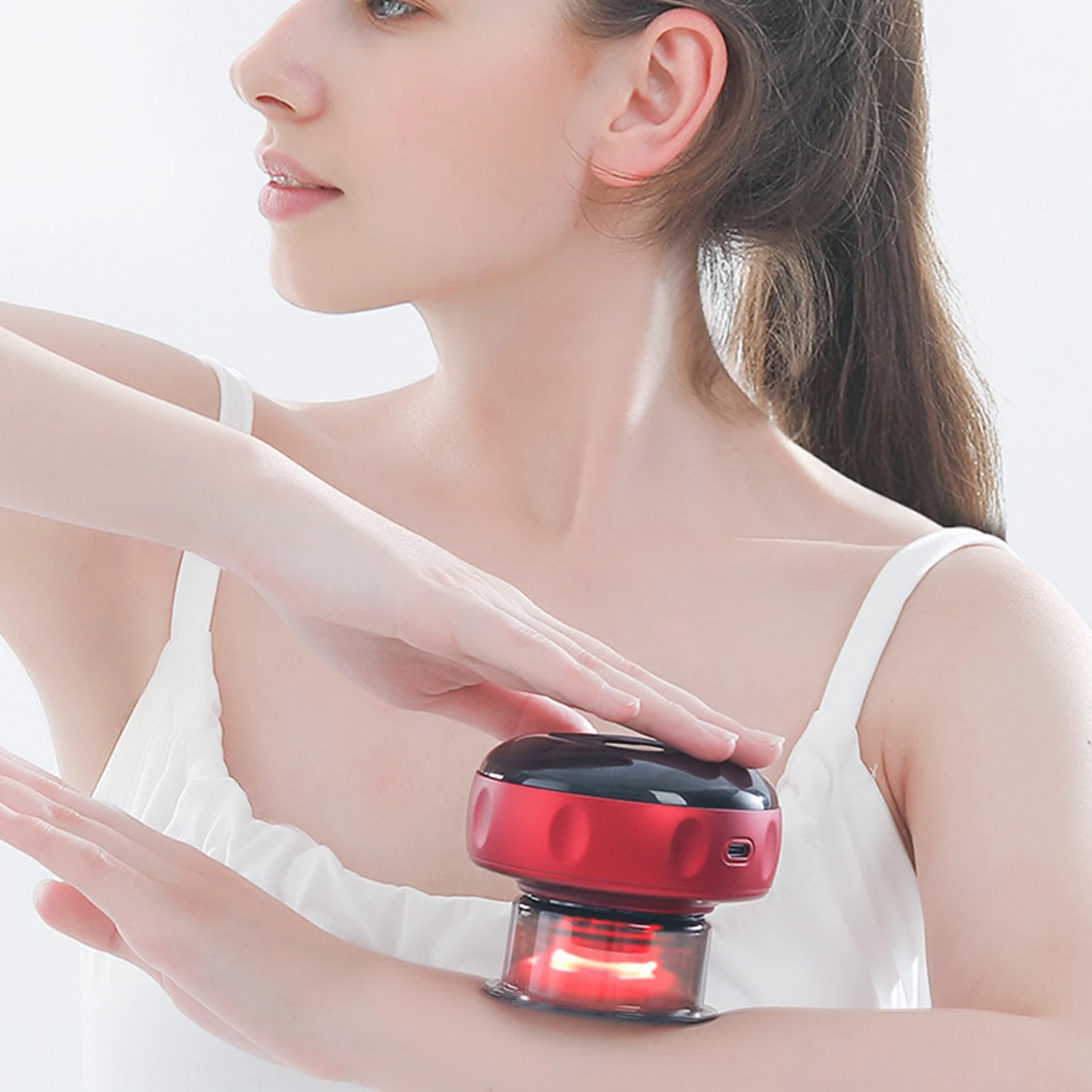 

Умная Вакуумная чашка-банки для терапии, массажные банки, антицеллюлитный массажер, чашки для тела, перезаряжаемое устройство для сжигания жира и похудения